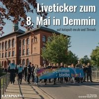 Rechtsextremer Aufmarsch und Gegendemos in Demmin