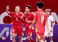 Tuyển futsal nữ Việt Nam thắng đậm Hồng Kông (Trung Quốc), tạm dẫn đầu bảng B VCK châu Á 2025