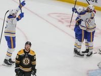 Bruins continue funk with a third straight loss, this one in overtime to the last-place Sabres - The Boston Globe