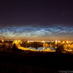 Noctilucent Clouds Over Edmonton