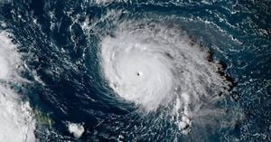 Hurricane Humberto Soars To Category 5 As Imelda Looms