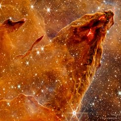  M16: A Star Forming Pillar from Webb 