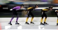 Student Jochem begonnen aan wereldrecordpoging 24 uur schaatsen