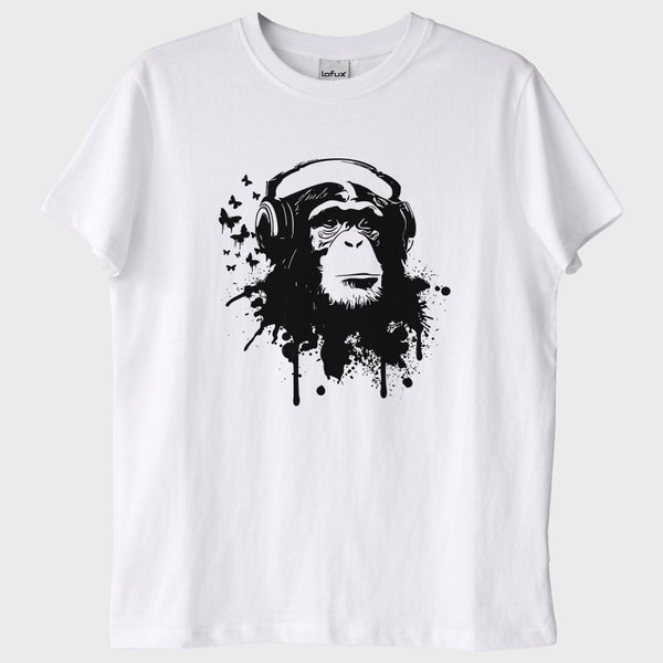 "Chimp with Headphones" T-Shirt