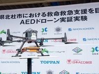 TOPPANグループら、へき地医療支援のAEDドローン実証実験実施｜印刷ジャーナルDIGITAL