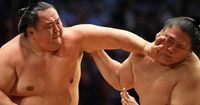 Photos show Sumo wrestlers bringing 1,500 years of tradition to London's Royal Albert Hall
