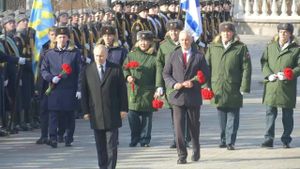 Russians Honor Defender Of The Fatherland Day