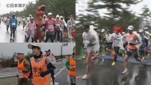 Rainy Tottori Marathon Draws Over 2800 Runners