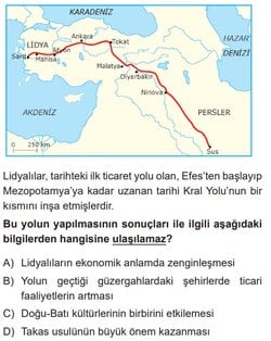 Lidyalıların Kral Yolu'nun bir kısmını inşa etmesinin sonuçları nedir?