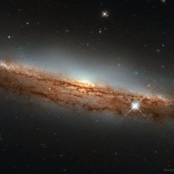  NGC 3717: A Nearly Sideways Spiral Galaxy 