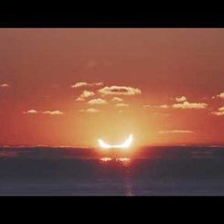 A Double Sunrise from a Partial Eclipse