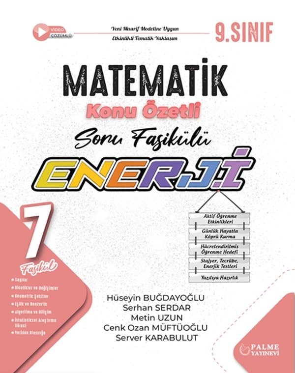 PALME 9.SINIF ENERJİ MATEMATİK SORU FASİKÜLLERİ (7 FASİKÜL)