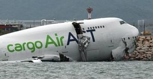 Cargo Plane Crash At Hong Kong Airport Leaves Two Dead