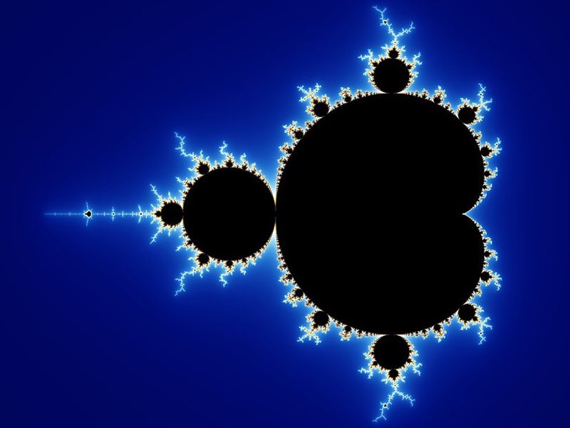 Mandelbrot kümesinin ilk şekli.