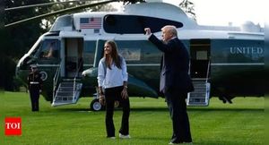 Trump And Granddaughter Kai Steal Show At Ryder Cup