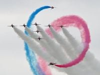 Air force veteran's poignant words as Cosford Air Show crowds enjoy stunning spectacle - including exhilarating Red Arrows display