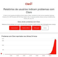 Claro fora do ar? Usuários reclamam de problemas com internet em várias cidades