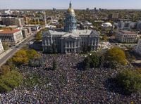Tens of thousands of Coloradans rally and march against Trump at No Kings protests | Colorado Newsline