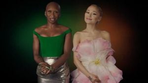 Ariana Grande And Cynthia Erivo Shine At Golden Globes