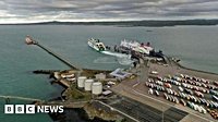 Storm-hit Holyhead Port closes terminal after 'berth incident'