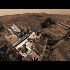 Vera Rubin Ridge'den Curiosity Manzarası