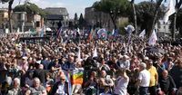 Roma, in piazza il popolo della pace: 