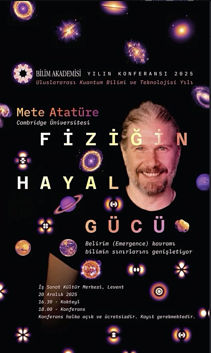 Bilim Akademisi Yılın Konferansı 2025 - Mete Atatüre ile Fiziğin Hayal Gücü