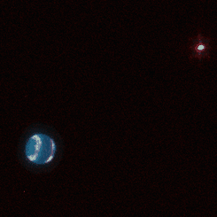 Neptune and Triton from Palomar