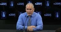 Craig Berube on Joseph Woll's performance in the Leafs' Game 3 loss to Florida: 
