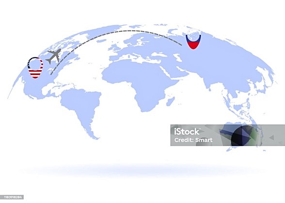 ABD Rusya Uçak Rotası