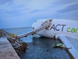 Cargo Plane Crash At Hong Kong Airport Kills Two