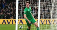 Evan Ferguson and Adam Idah preserve Ireland’s Uefa Nations League B status in Dublin