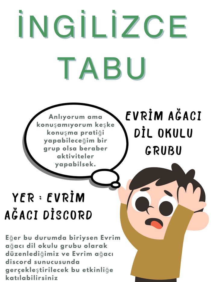 İngilizce Tabu Etkinliği