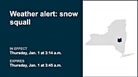 NY weather: Prepare for snow squall in part of New York until 3 a.m. Thursday
