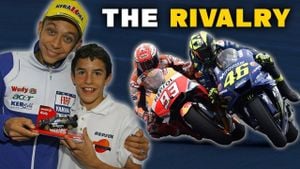 Rivalry Reignited As Marc Marquez And Valentino Rossi Clash