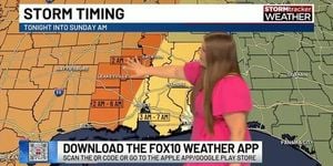 Severe Storms And Breezy Fronts Sweep Across The South