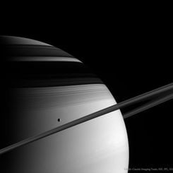  Saturn, Tethys, Rings, and Shadows 