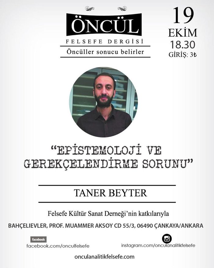 Epistemoloji ve Gerekçelendirme Sorunu-Taner Beyter