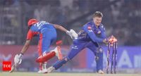 Three balls, three wickets! Run-outs derail Delhi Capitals as Mumbai Indians clinch dramatic victory | Cricket News - The Times of India