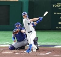 韓国代表のドジャース万能選手が今季のＭＬＢ１号ソロ　ベッツに代わる２番が佐々木朗希を強力援護 - スポーツ報知