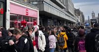 Scots queue for six hours for 'iconic' brand's first-ever Scotland store