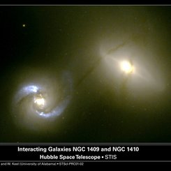 NGC 1410/1409: Galaksilerarası Boru Hattı