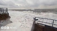 Storm Benjamin causes dramatic high tide at Sea Palling
