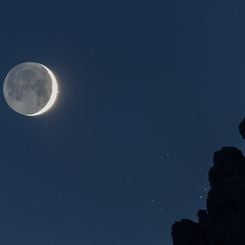  The Bull's Eye and the Young Moon 