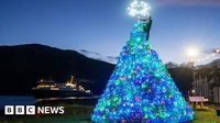 How a village uses fishing creels to create a spectacular Christmas tree