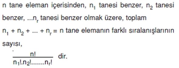 Tekrarlı permütasyon nedir? (kısaca)