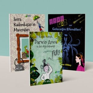 Ünver Alibey Kitapları Seti (3 Kitap): Kafası Karışık Darwin Amca, Arda Giz ve Geleceğin Efendileri, Serra Kadembasan’ın Maceraları