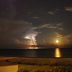 Moon Lightning