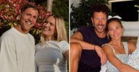 Eva Bargiela y Gianluca Simeone festejaron junto a Diego "Cholo" Simeone y su esposa, Carla Pereyra, tras conocer el sexo del bebé en camino