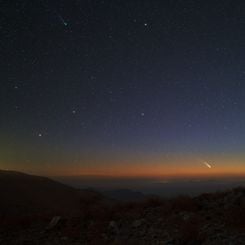 Comets Lemmon and PanSTARRS Peaking